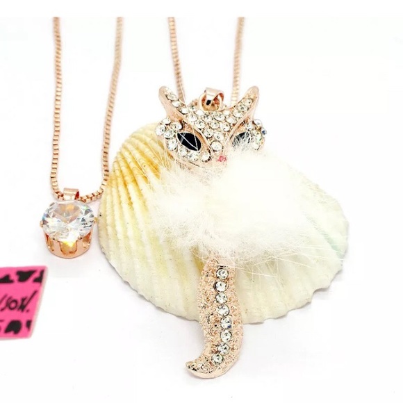 😎Crystal Fox White Fluff Double Chain - Picture 6 of 8